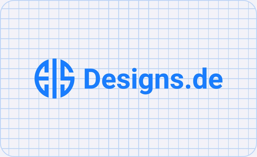 EisDesigns Logo auf einem Gitternetz